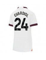 Manchester City Josko Gvardiol #24 Venkovní Dres pro Dámské 2023-24 Krátký Rukáv